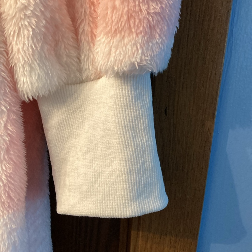 Bed Jacket in Pink and White Checkered. NWOT 3 XL - Picture 3 of 5